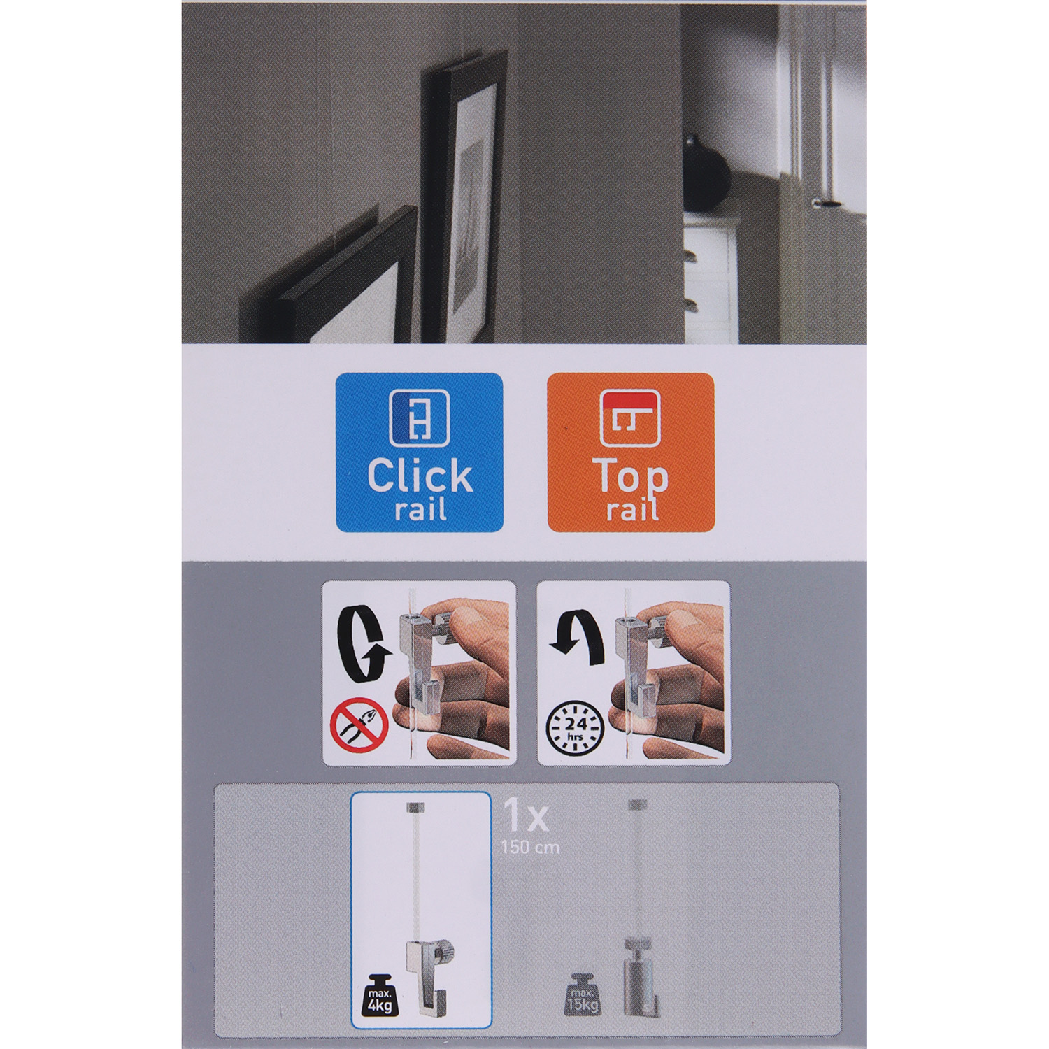 Подвес для системы подвеса ArtiTeq: леска + крюк 4 кг 9.5583 3589935