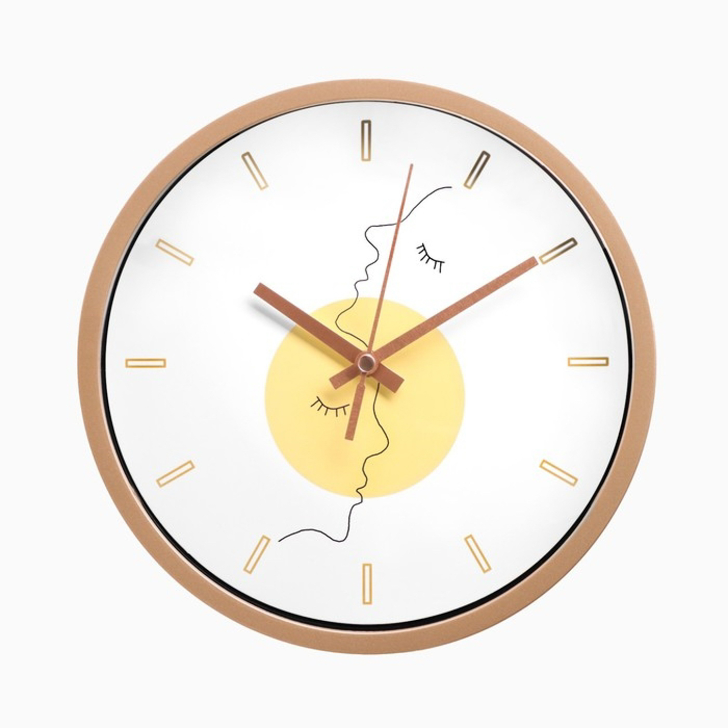 Часы настенные, серия: Интерьер, "Лица", плавный ход, d-20 см, АА 9541307 Часы настенные, серия: Интерьер, "Лица", плавный ход, d-20 см, АА 9541307