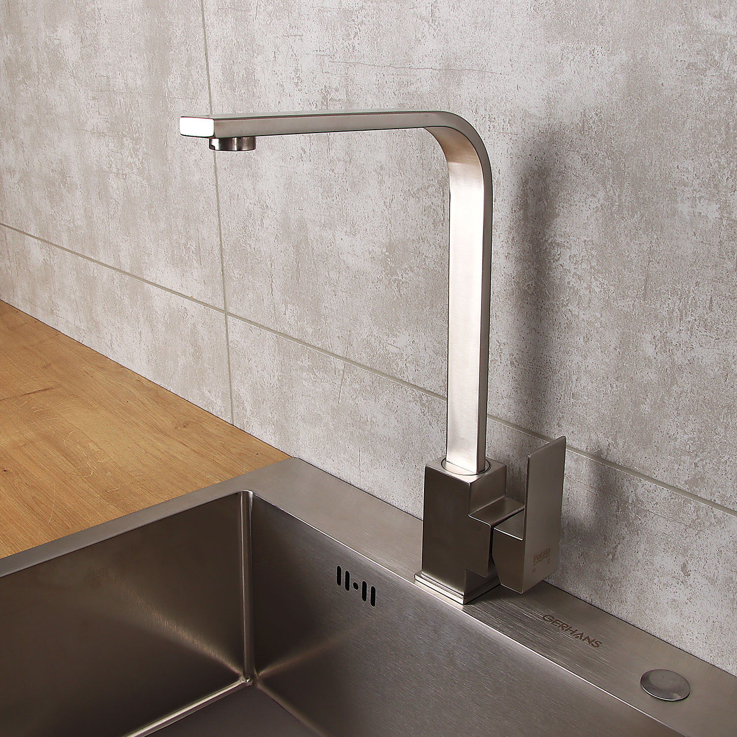 Смеситель для кухни Potato P40304S высокий излив *1/10 Смеситель для кухни Potato P40304S высокий излив *1/10