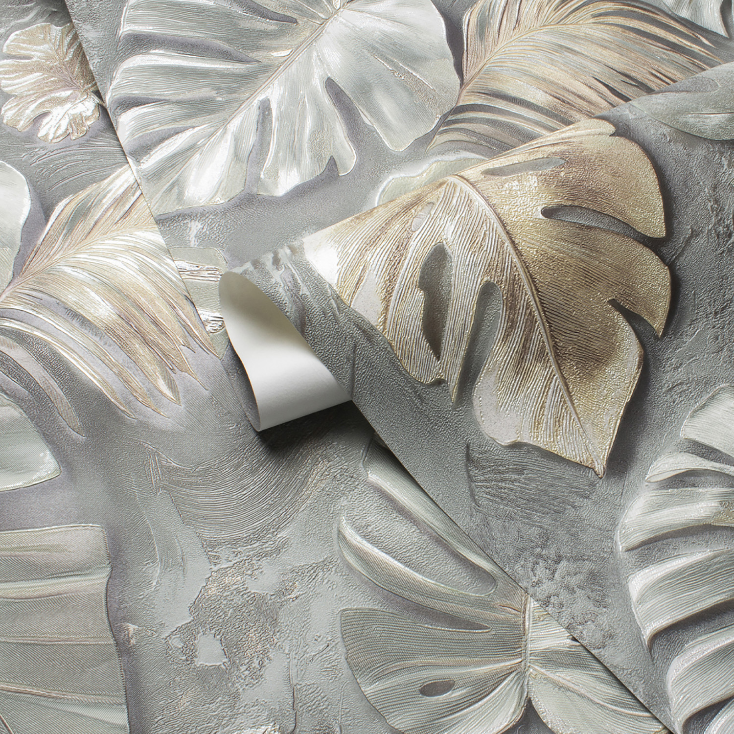 Обои флиз Victoria Stenova Madeira (сер./зел.) 585553 1.06*10м *6