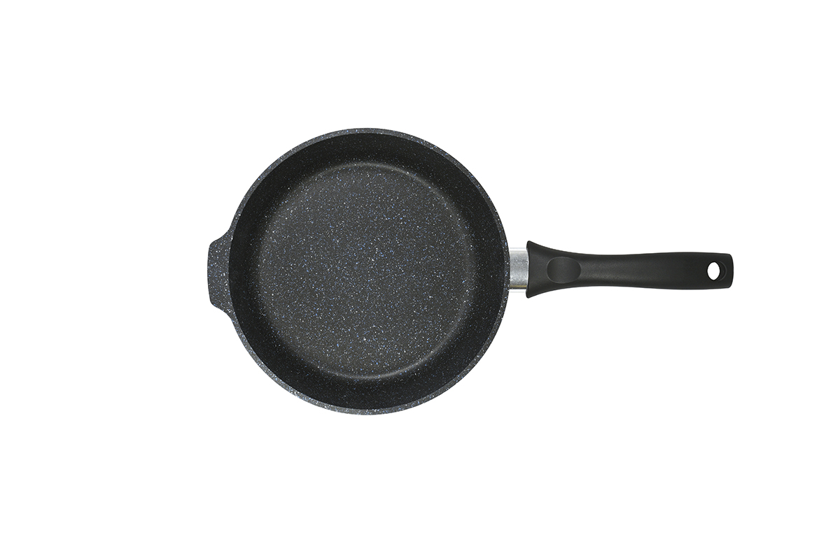 Сковорода алюмин. антипригарная "Kukmara" "Granit" black d18см сггч180а *1/10