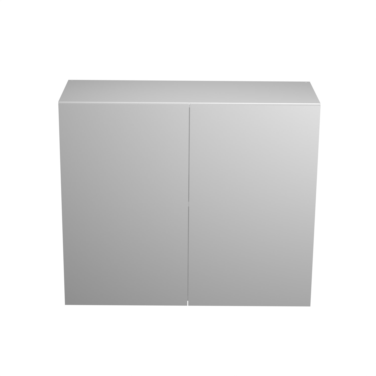 Шкаф навесной 800х676х290 мм BROZEX-WOOD Серый лед, с двумя дверцами, серый / графит