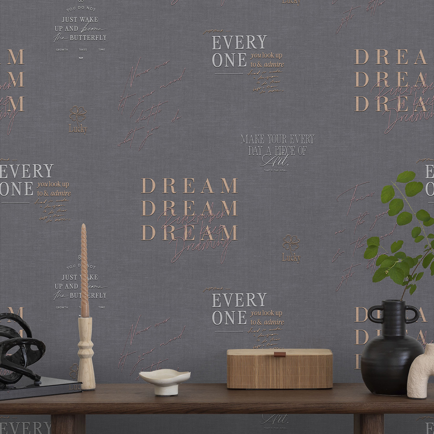 Обои флиз Victoria Stenova Dream (графит) 585248 1.06*10м *6