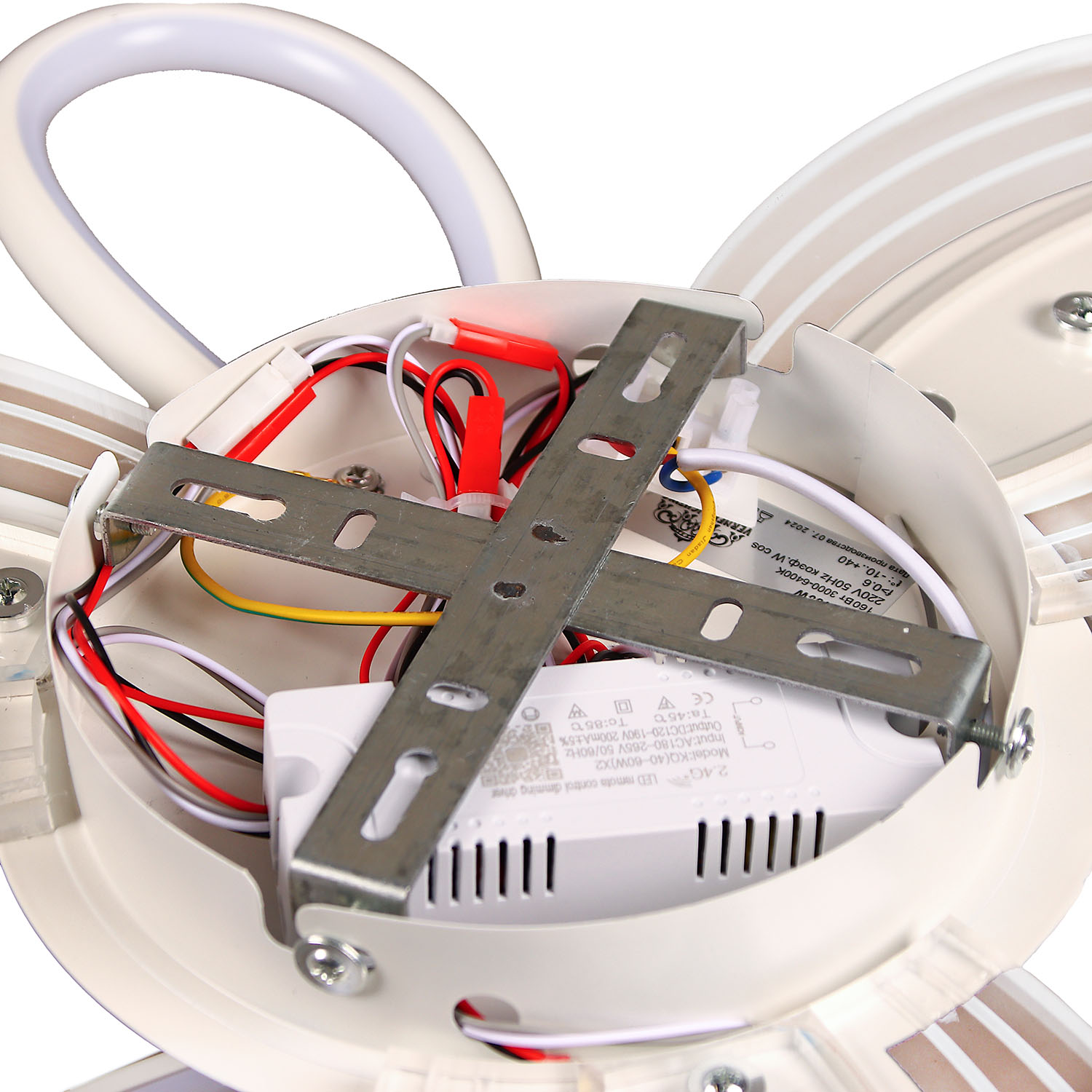 Люстра 2334/160W white 500 мм 3 реж., пульт S=25м2  VERNER LIGHTING *1