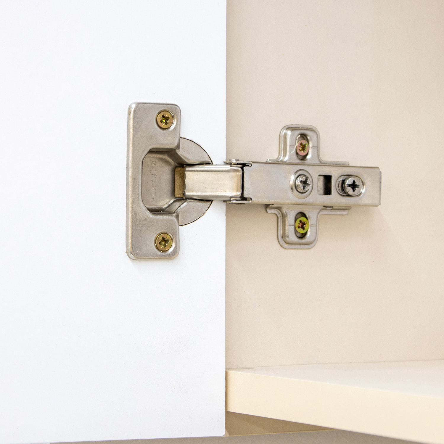 Шкаф навесной 600х676х290 мм BROZEX-WOOD Стиль, с двумя дверцами, белый / светло-бежевый