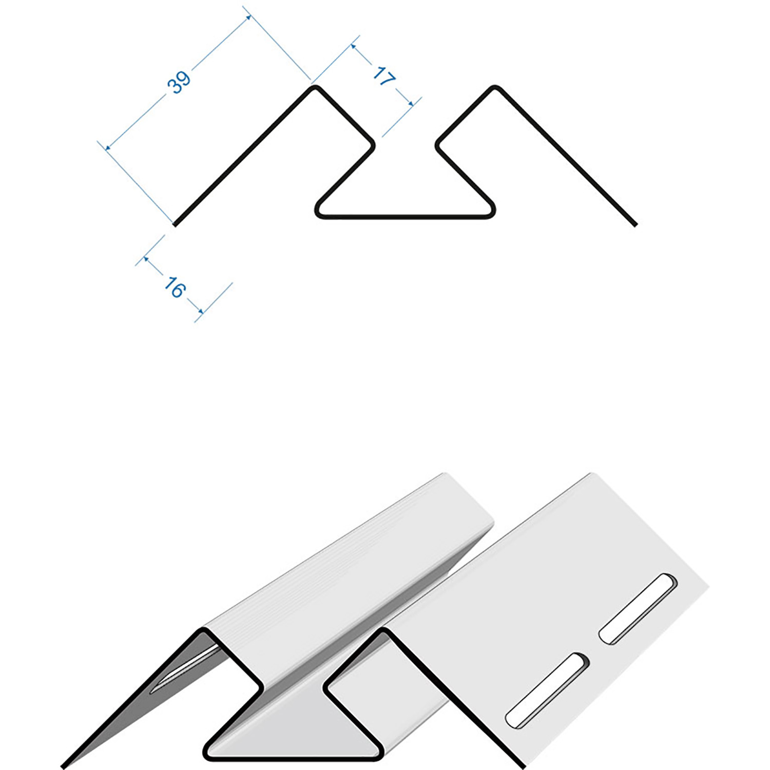 Внутренний угол LUX Орех (3м) Дёке