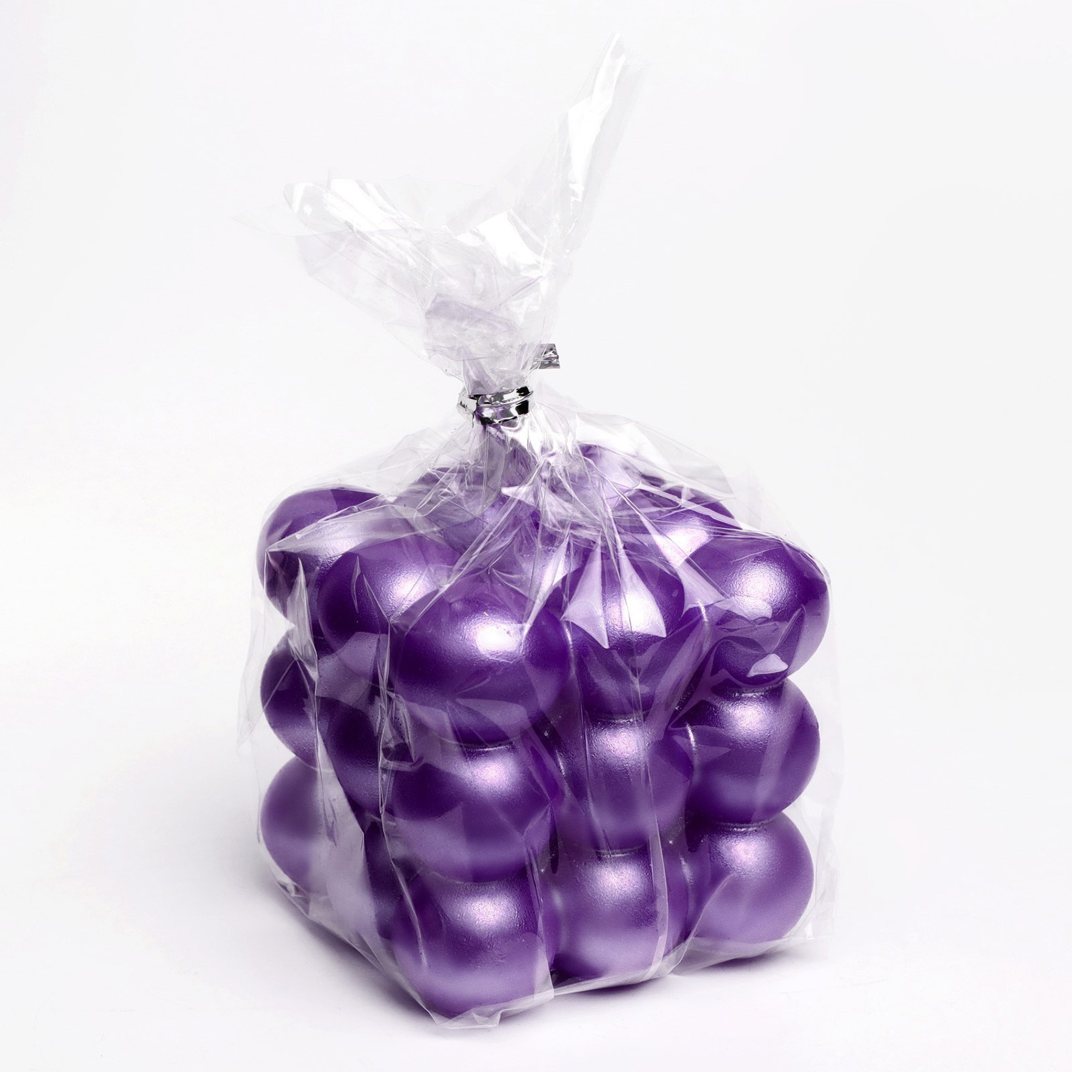 Свеча фигурная "Баблс" большой куб, 5х5х5 см, фиолетовый 9531704