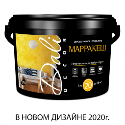 Покрытие акриловое декоративное DALI-DECOR Марракеш, 6 кг, белый перламутр