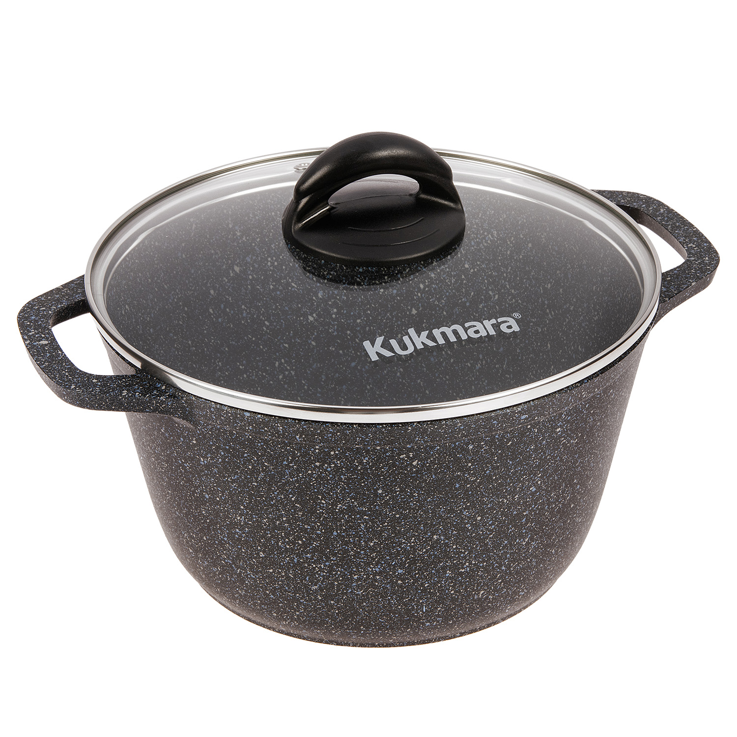 Кастрюля алюмин. антипригарная "Kukmara" "Granit" black 3,5л Стекл.кр. кгч35а *1/3 Кастрюля алюмин. антипригарная "Kukmara" "Granit" black 3,5л Стекл.кр. кгч35а *1/3