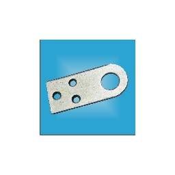 Проушина для замка прямая 40*75 цинк б/шур Кунгур *10/200