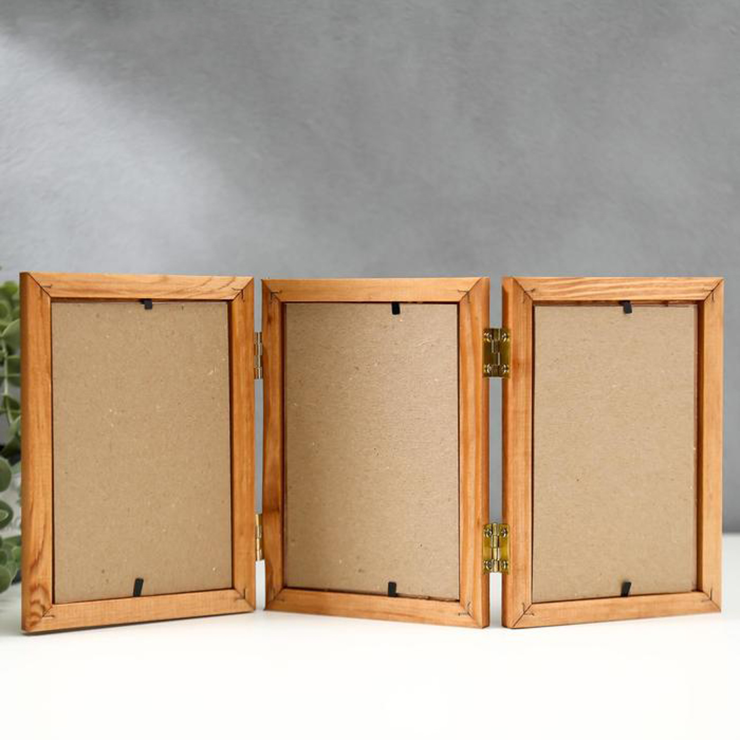 Фоторамка тройная 10х15 см №1 орех 5353827