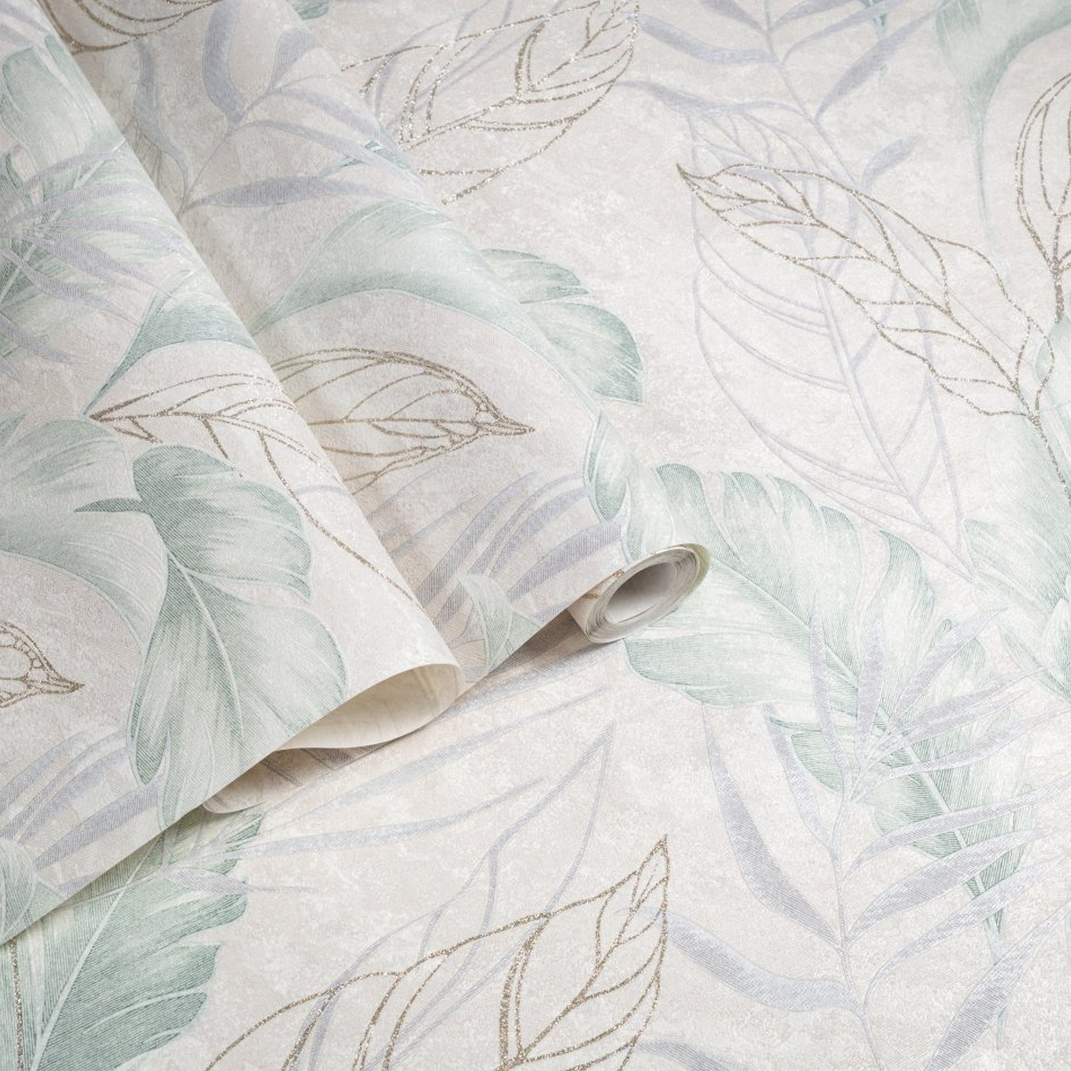 яяяОбои флиз "Home Color" PROTECT-PLUS-VESNA (беж./зел.) HC72437-27  1,06*10м *1/8