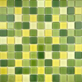 Мозаика 30х30 см Гранит Холл LHK 304-3, 0.09 м², стекло, желто-зеленый