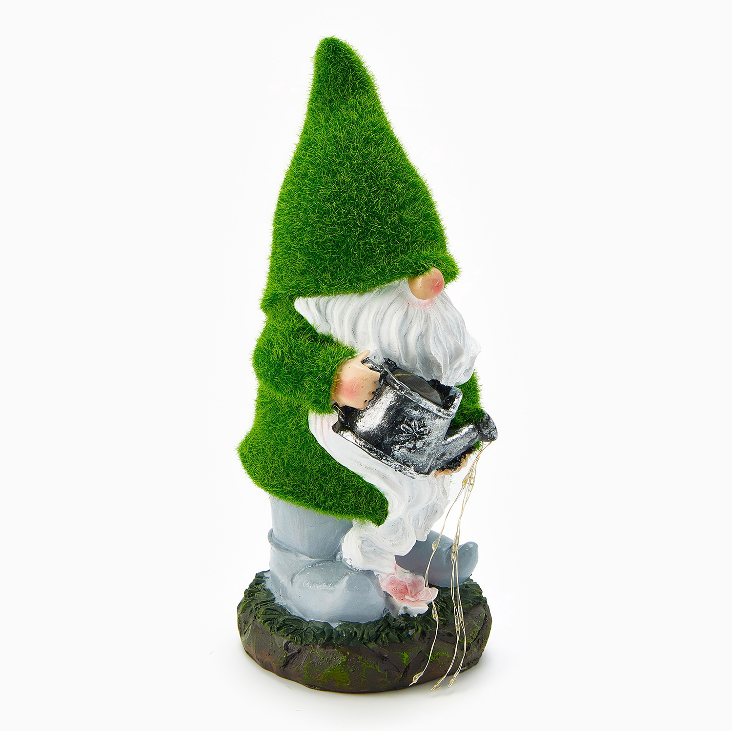 Садовая фигура с подсветкой "Гном с лейкой" 11,5х11,5х26,8см   10824131