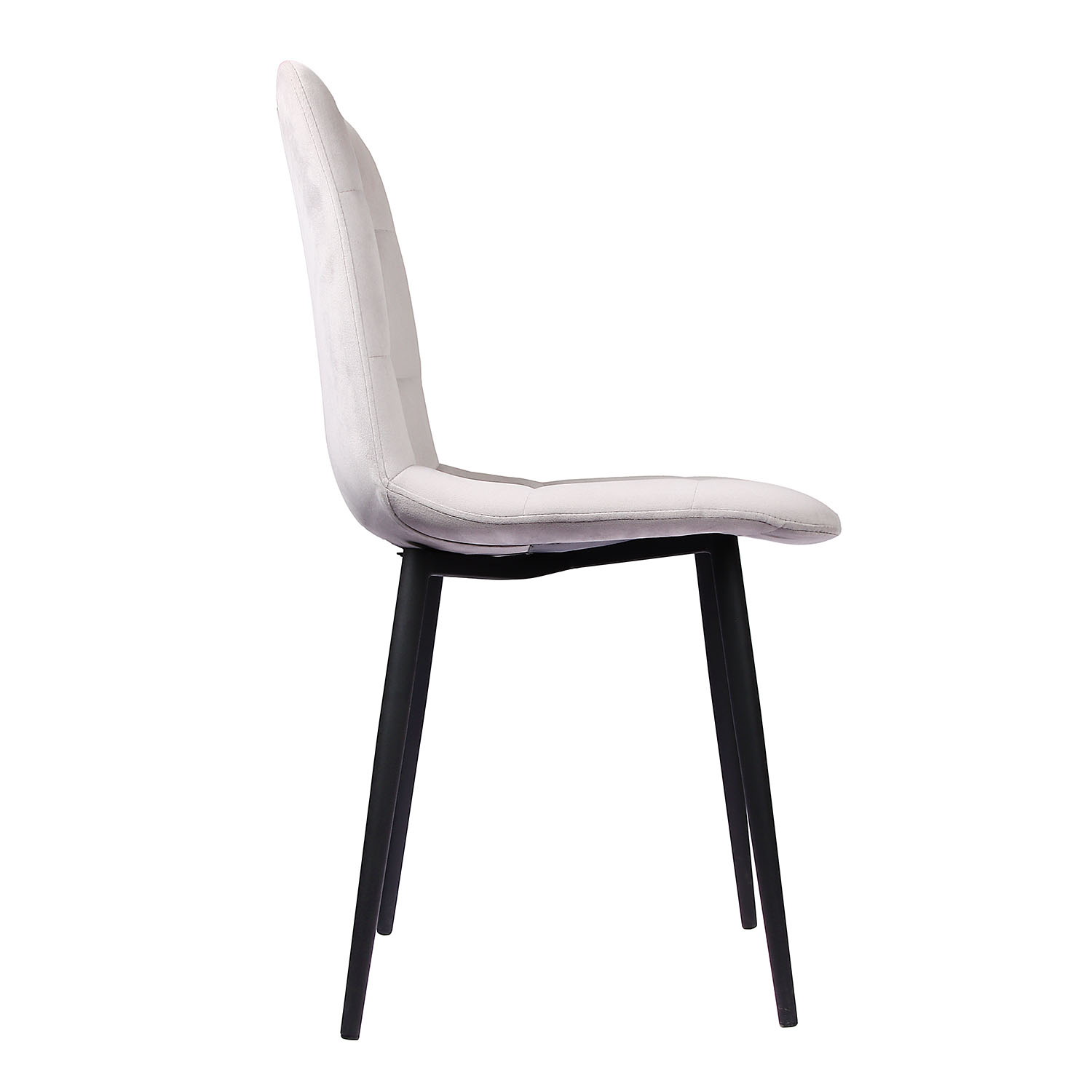 Стул FORPOST Тиффани, 43x84x37 см, велюр конфетти сильвер, серый