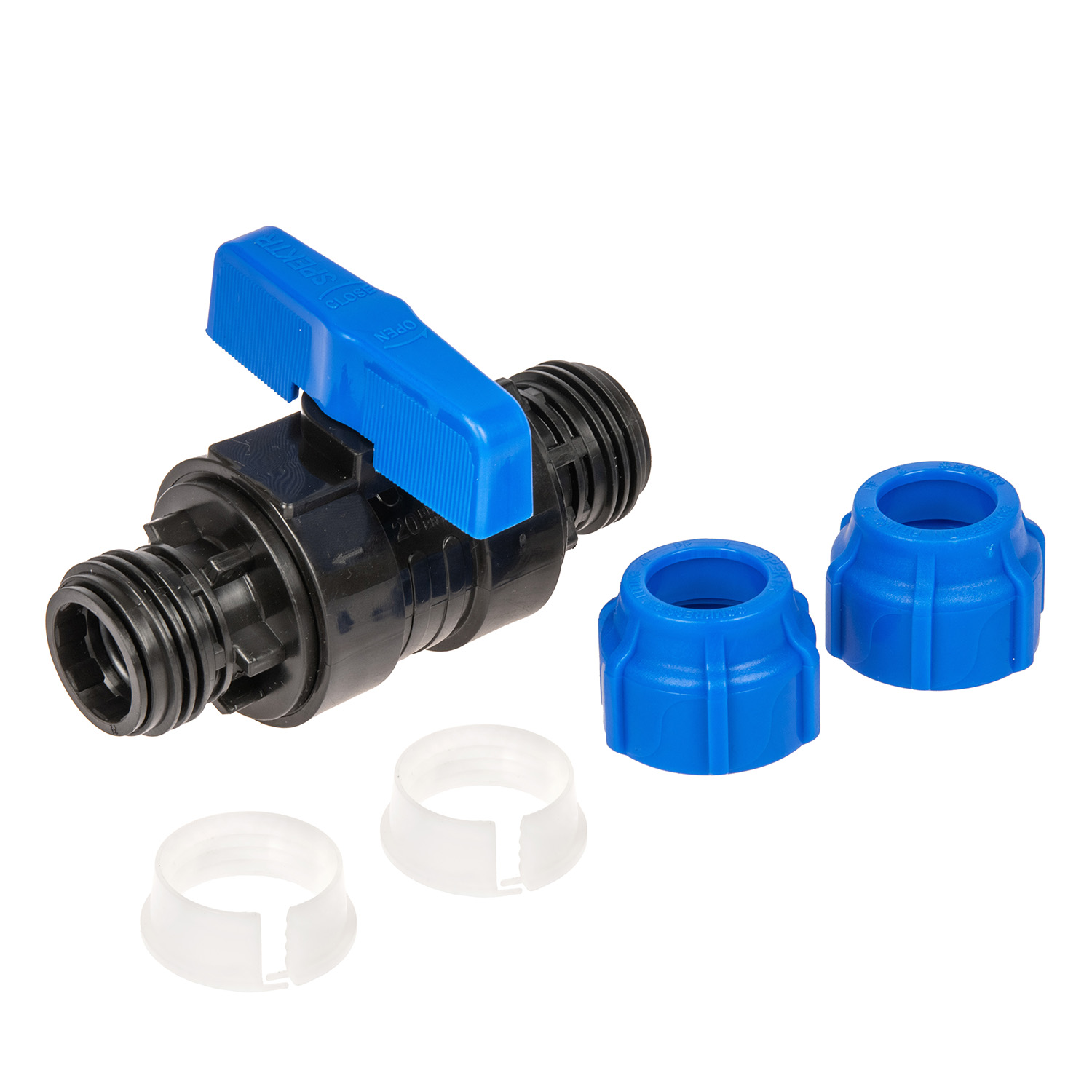 Кран шаровый ПНД Ø 20х20 *1/160