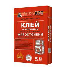 Клей для плитки Терракот, жаростойкий, 10 кг