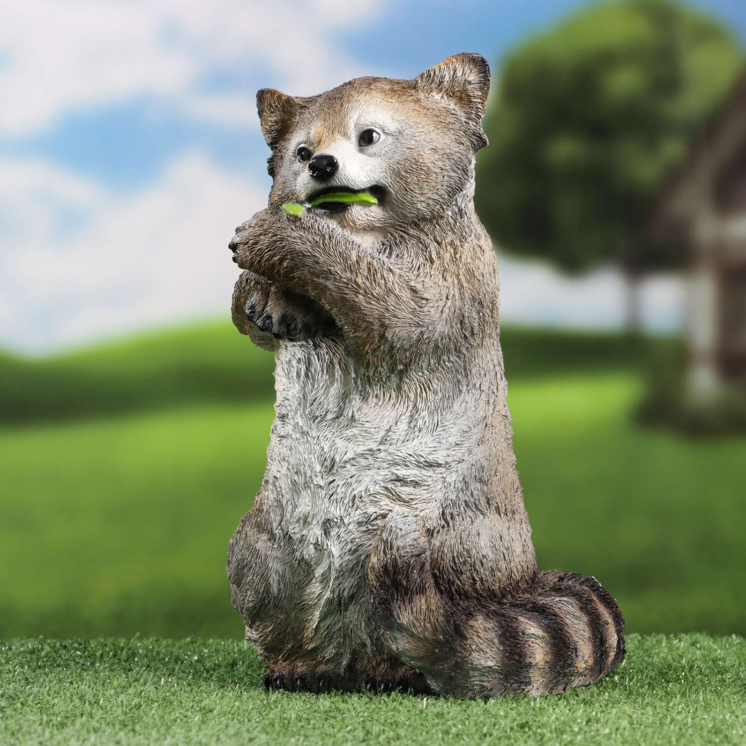 Садовая фигура "Енот сидит" 26х18см 10349452