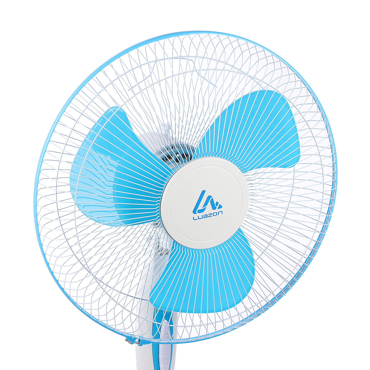 Вентилятор напольный LuazON LOF-01, 40 Вт, 3 режима, бело-синий  7451025