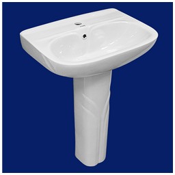 Умывальник с пьедесталом VERNER  YT-427  св. голубой 2 сорт 563*430*802 *1