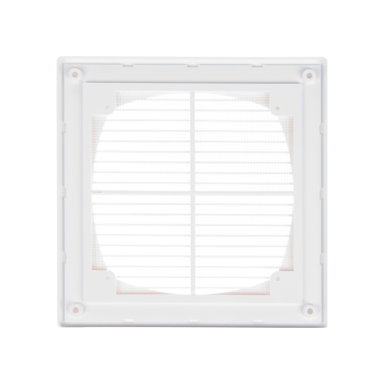 Решетка вентиляционная 208х208мм 2121П (с сеткой) Эковент *1/35