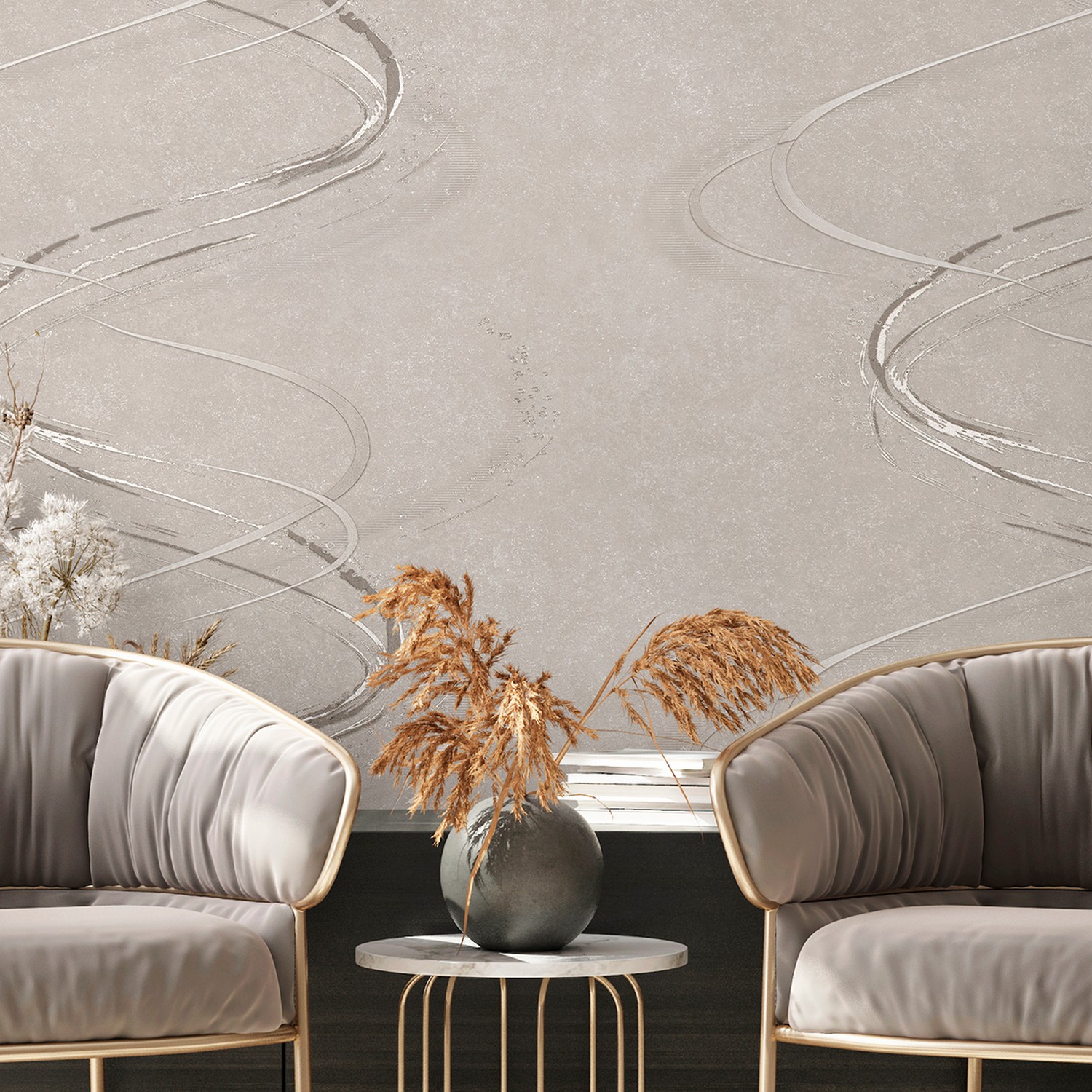 Обои флиз Ateliero Tornado (беж.) 589236 1.06*10м *6