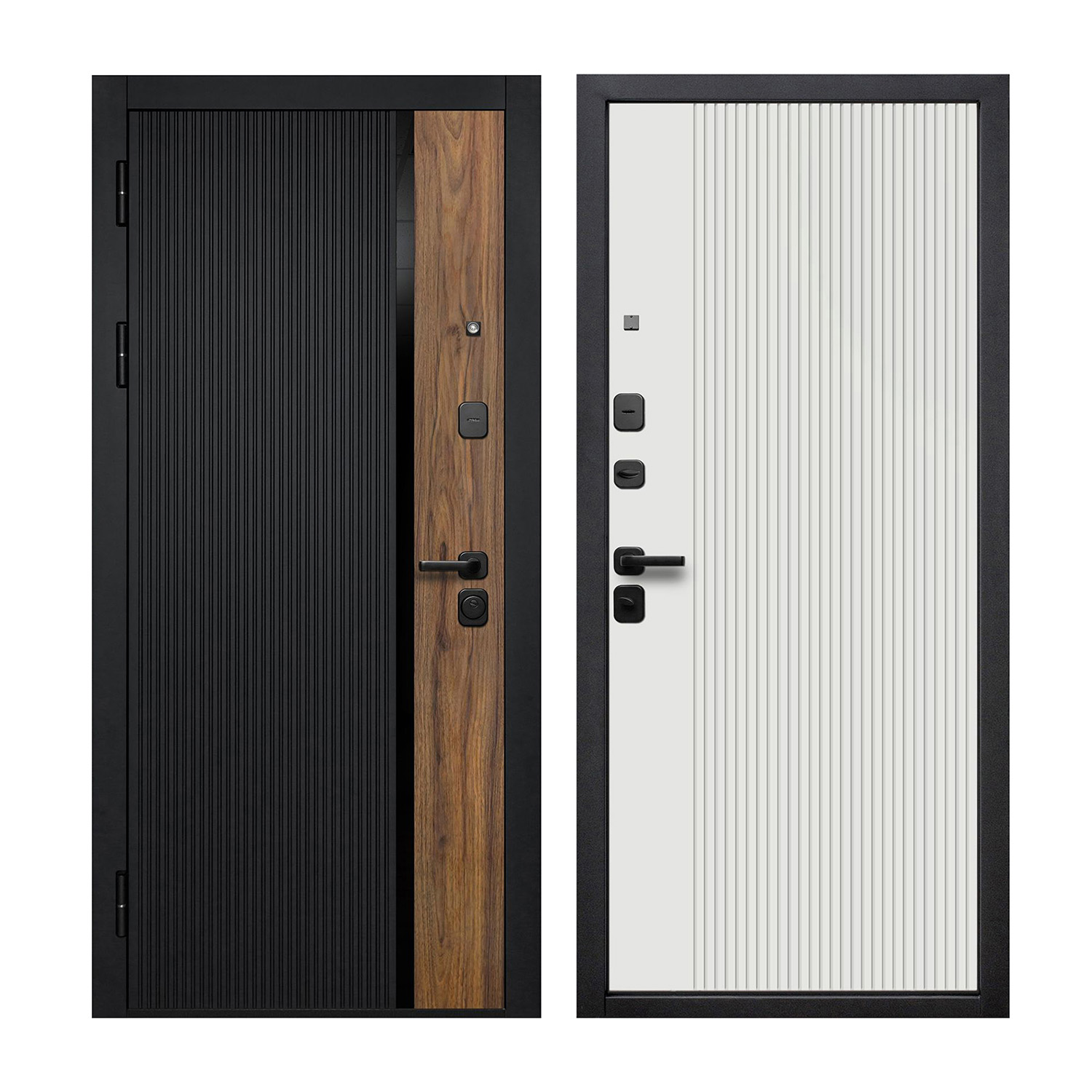 Дверь металлическая 10 см Кантри эмалит белый 860х2050 ЛЕВАЯ ФЕРРОНИ *1