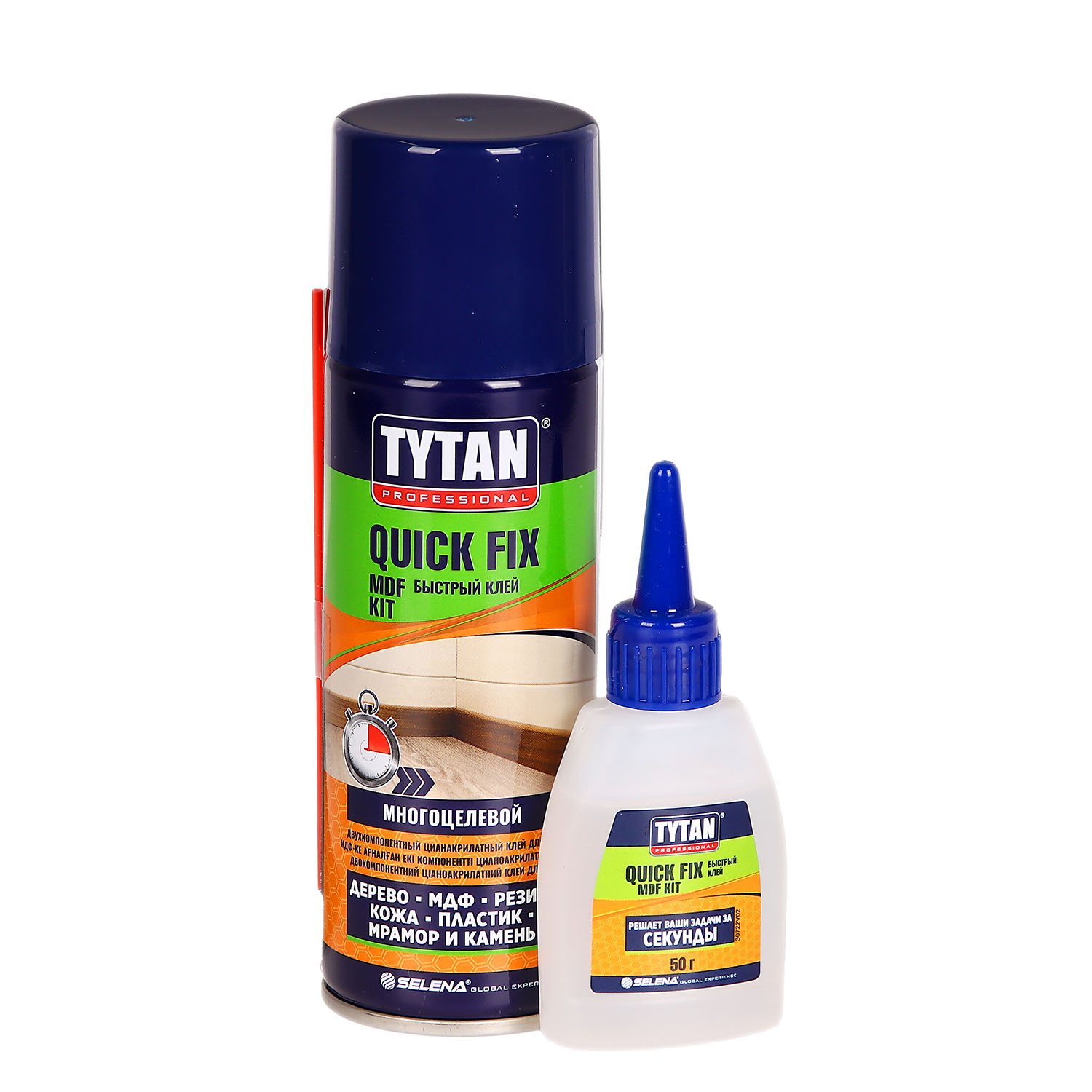 Клей для экспресс-склеивания TYTAN, двухкомпонентный, активатор 200 мл, клей 50 г Клей для экспресс-склеивания TYTAN, двухкомпонентный, активатор 200 мл, клей 50 г