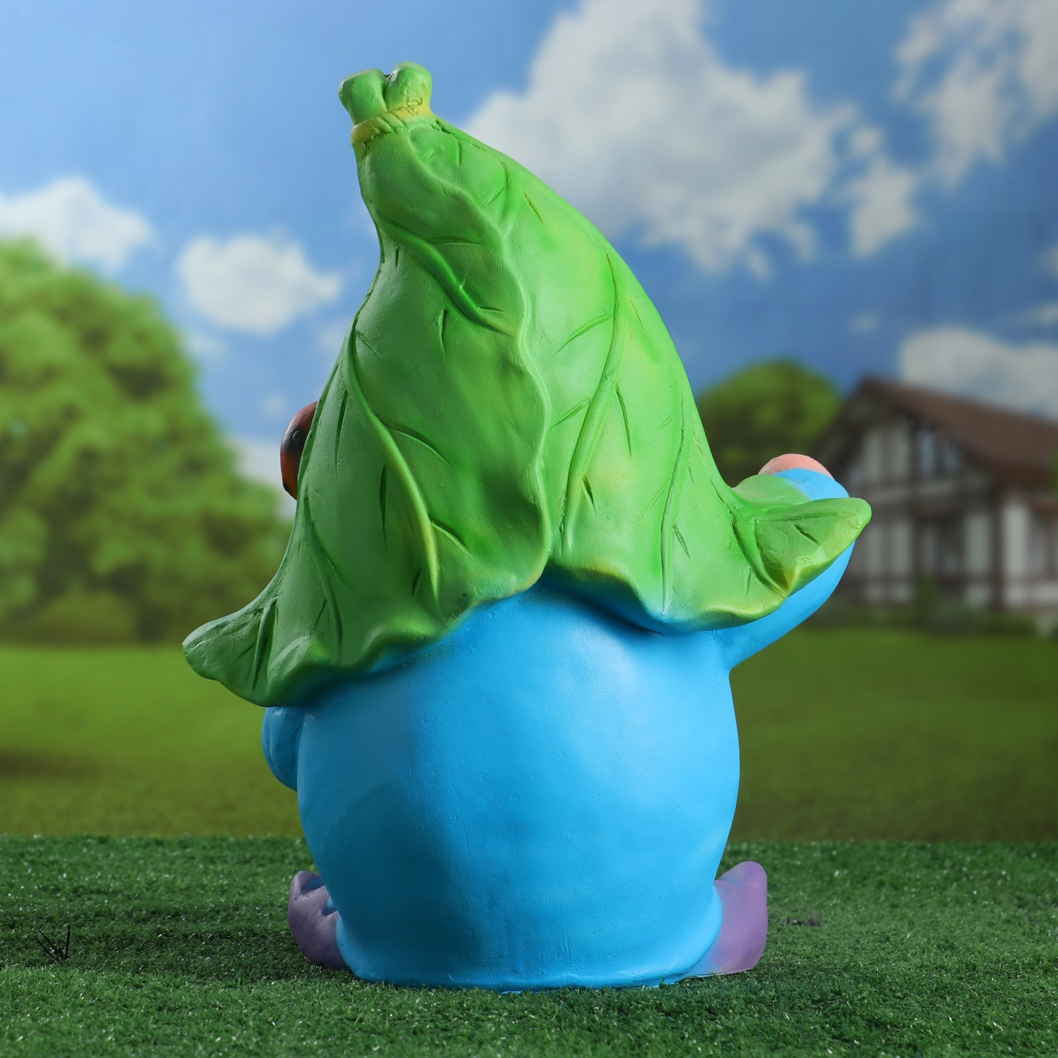 Садовая фигура "Гном с божьей коровкой" 40х31х23см  4895453