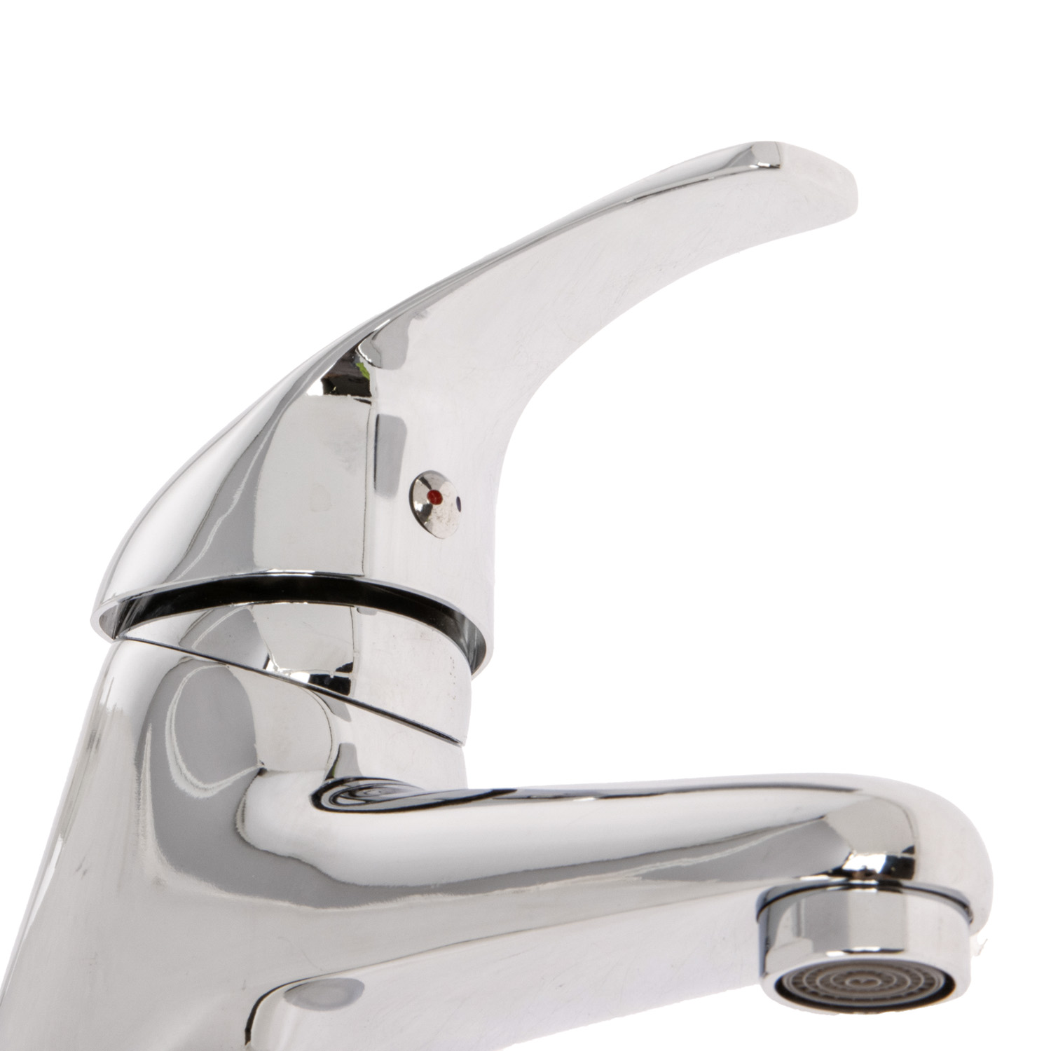 Смеситель для умывальника Potato P1004, короткий излив, рычажный