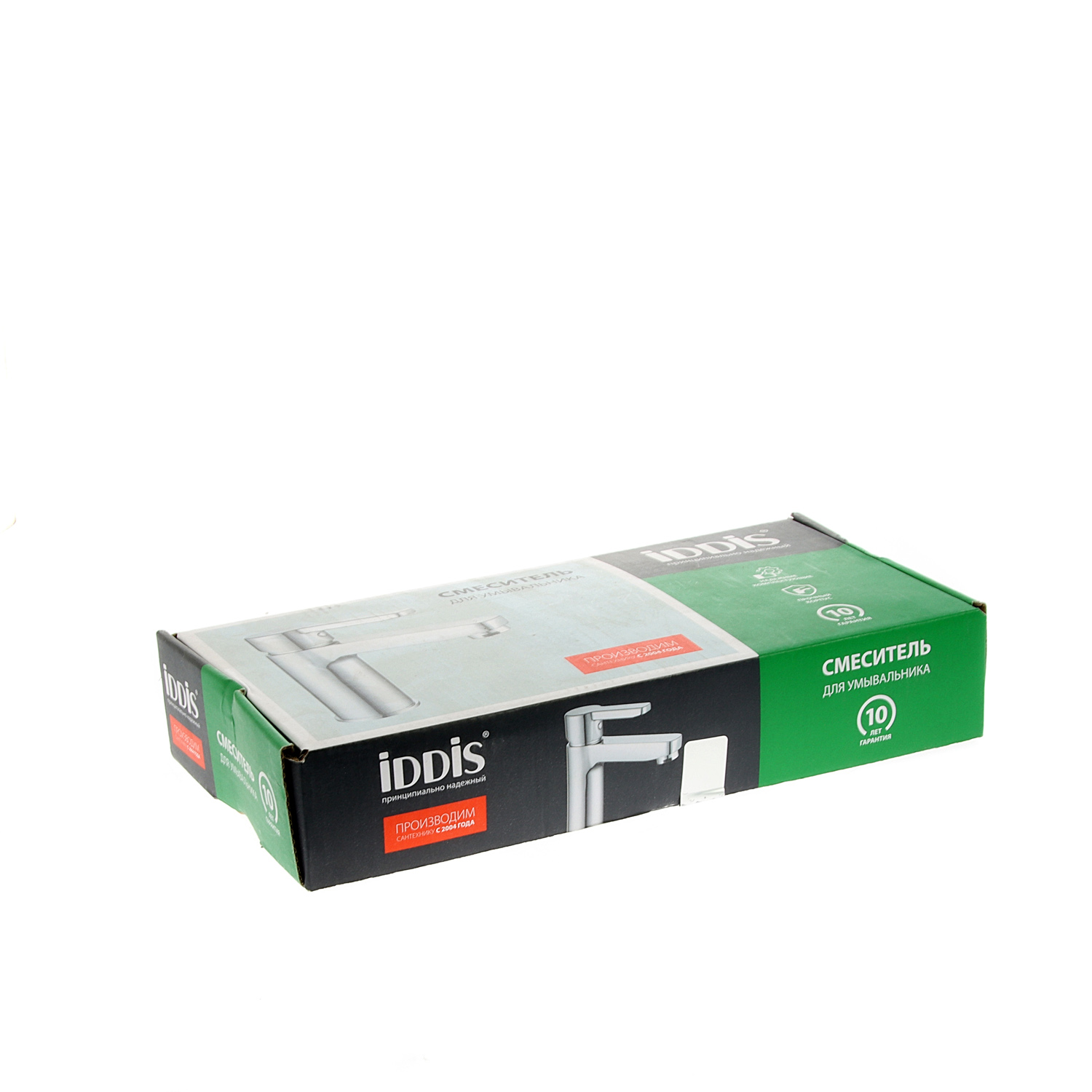 Смеситель для умывальника IDDIS Sena SENSB00i01, короткий излив, рычажный