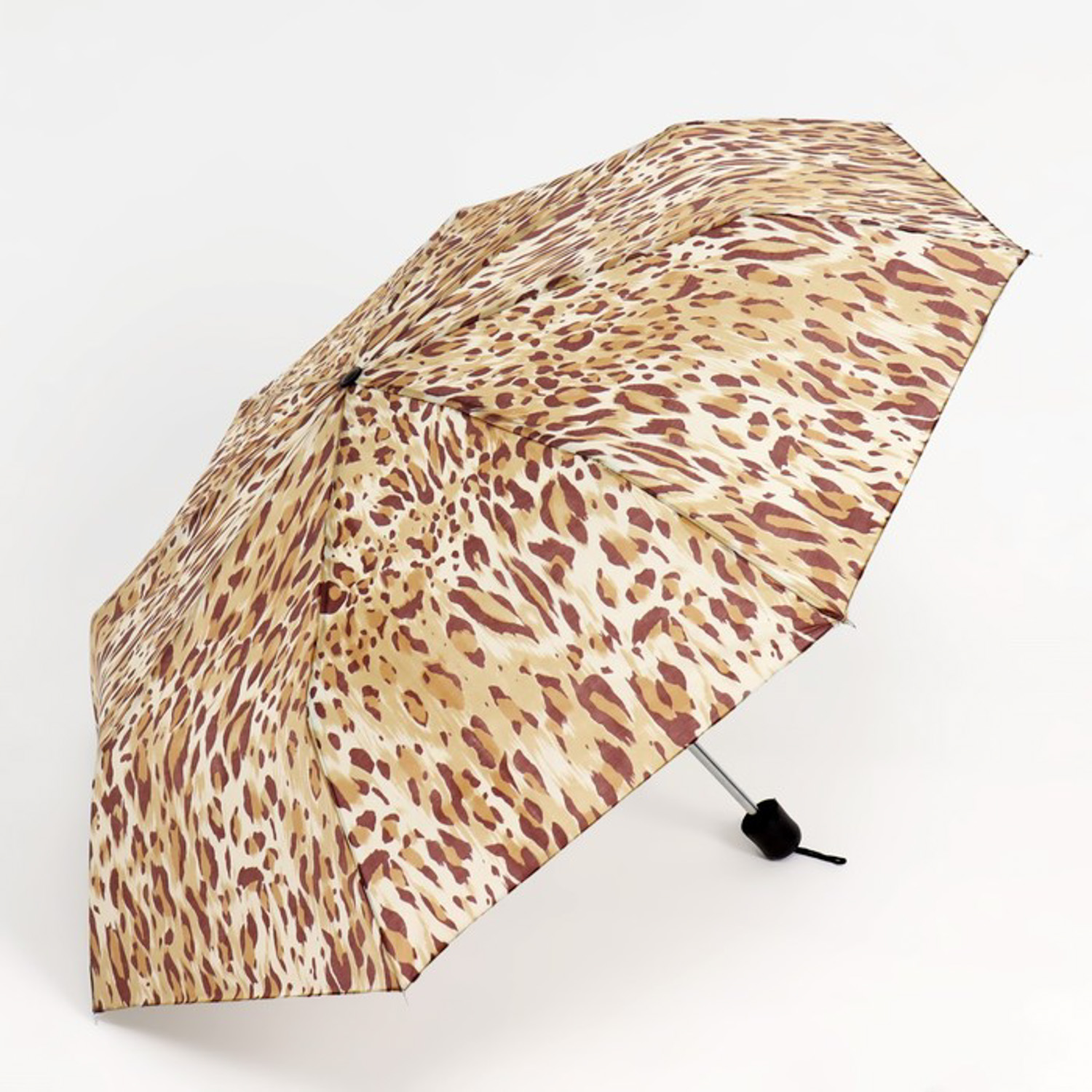 Зонт жен мех R48 3сл 8спиц П/Э Сафари руч круг МИКС 5573110