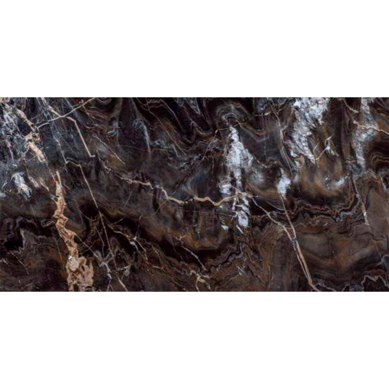 Керамогранит 1.44 м² Primavera Toledo GR201, 1200x600x9 мм, черный