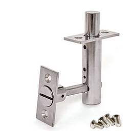 Задвижка дверная врезная д/металлич.двер.ХРОМ ТОРЦЕВАЯ FL-0360-CR АПЕКС *1/12/48