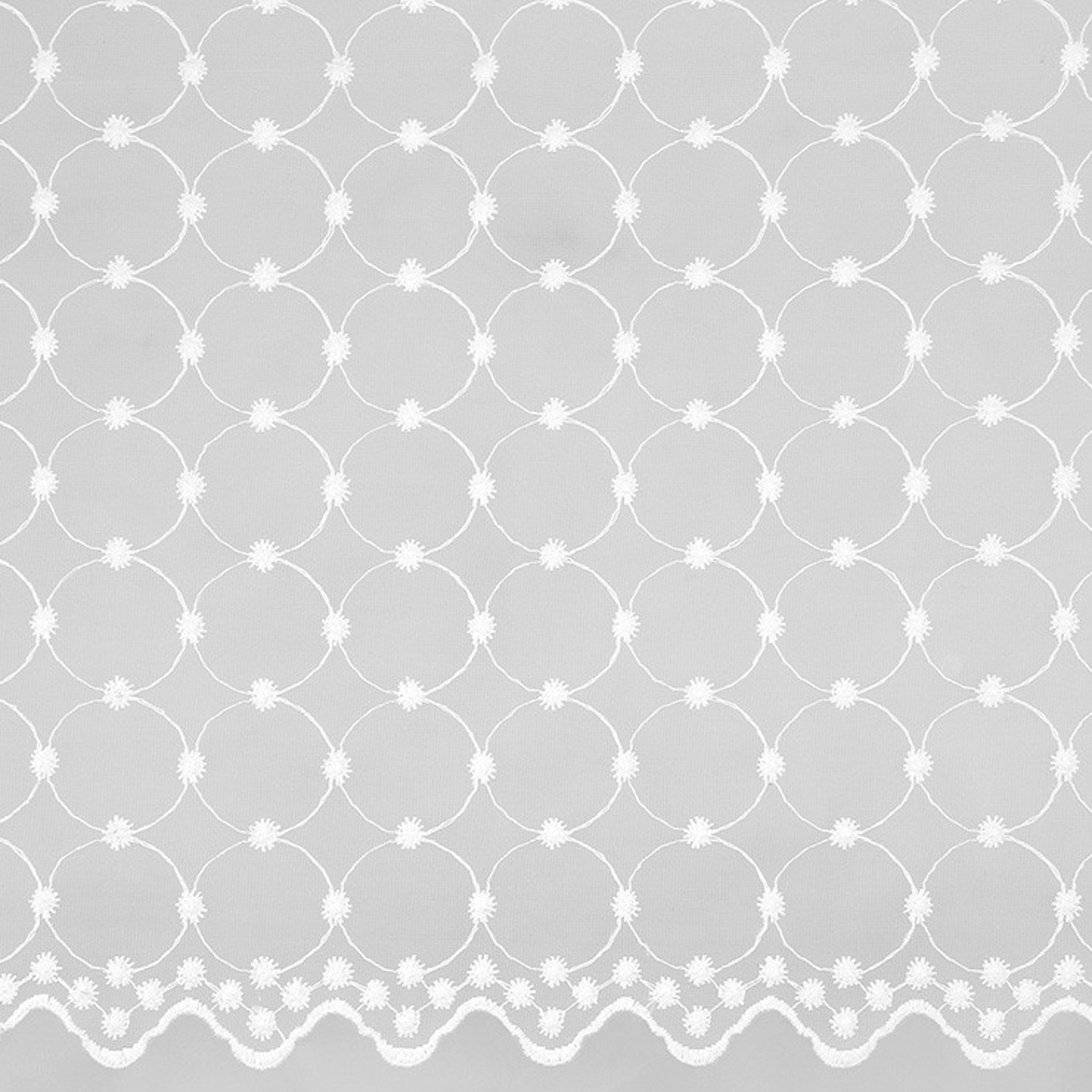 Тюль Ажур 300*260 с утяжелителем белый (Легранд) *1