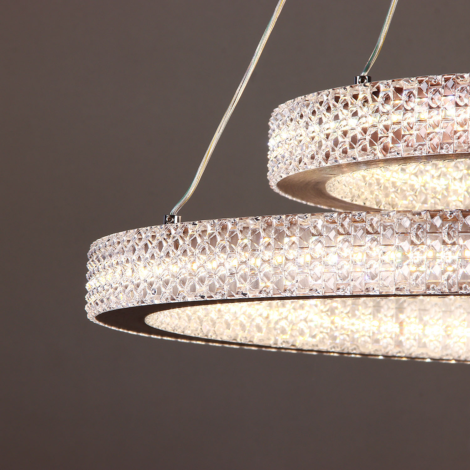 Светильник подвесной светодиодный 9200(9238)/240W coffee 600+400мм 3реж., пульт S=20м2 VERNER LIGHTING *1