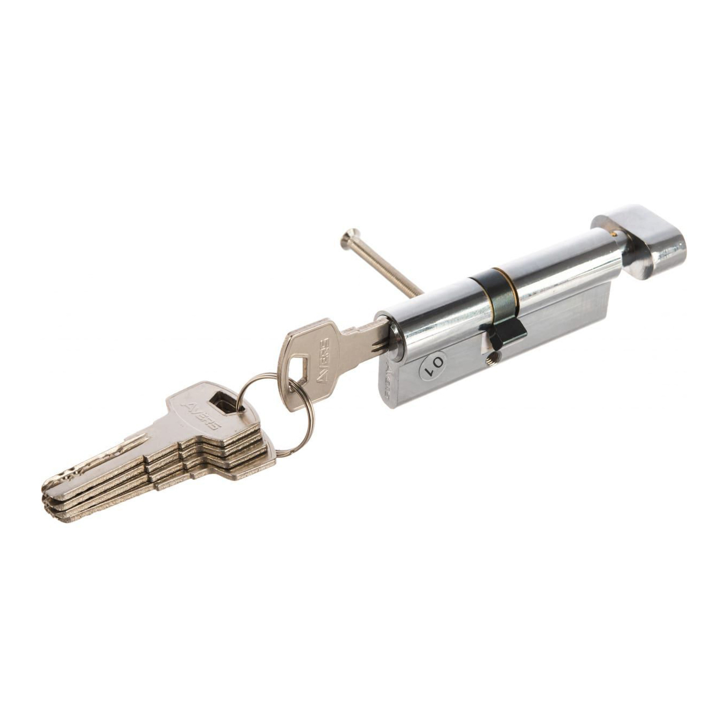 Механизм врезной 80(35C/45) хром ключ/вертушка ZM Avers *1/12/72 Механизм врезной 80(35C/45) хром ключ/вертушка ZM Avers *1/12/72