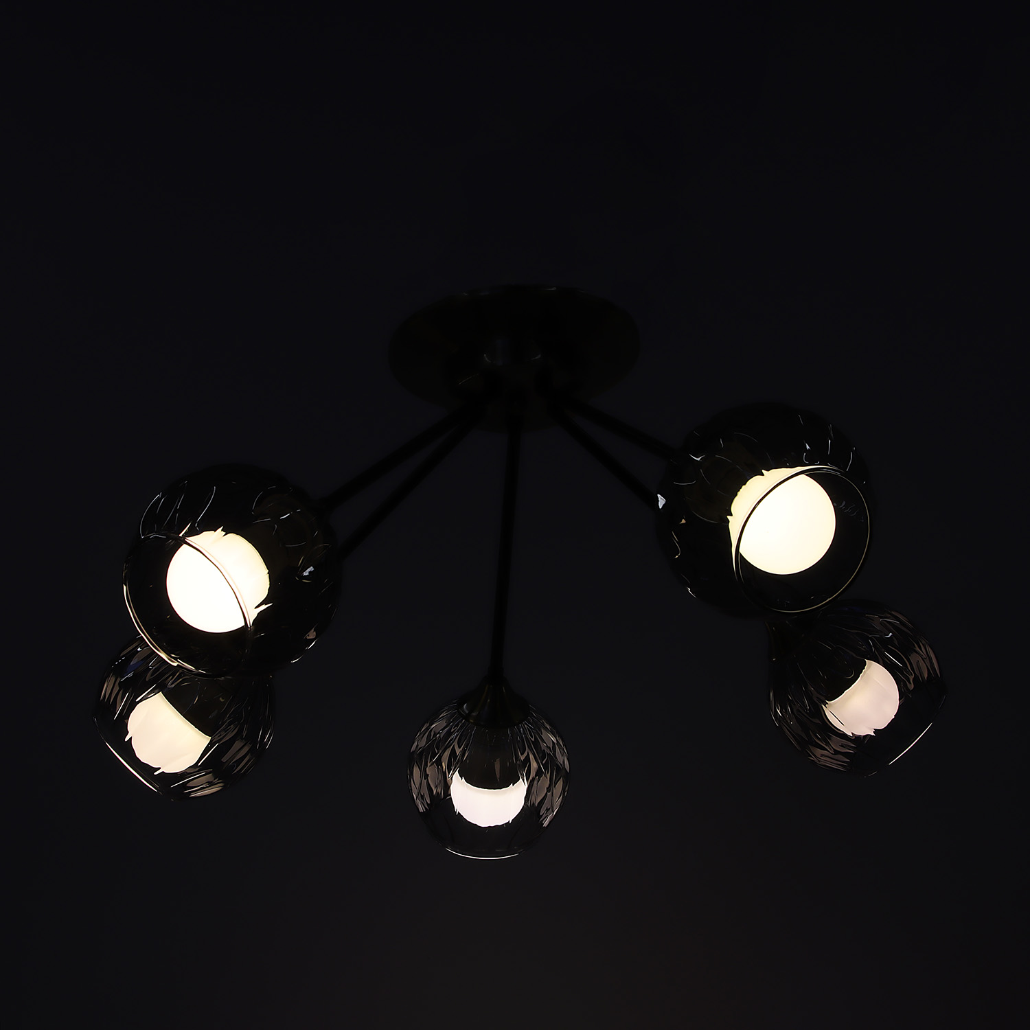 Люстра Verner Lighting A3942/5, 40 Вт, Е27, 5 ламп, античная бронза/черный Люстра Verner Lighting A3942/5, 40 Вт, Е27, 5 ламп, античная бронза/черный