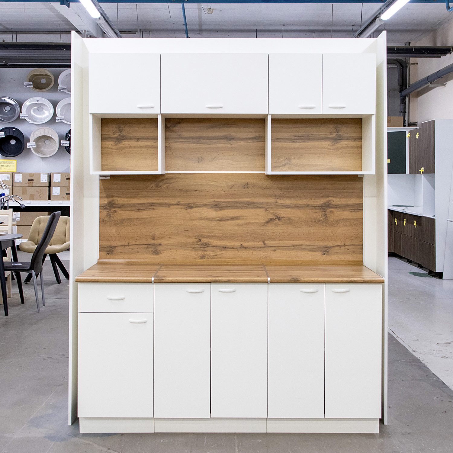 Шкаф навесной 500х338х290 мм BROZEX-WOOD Liberty, для вытяжки, с дверцей, белый Шкаф навесной 500х338х290 мм BROZEX-WOOD Liberty, для вытяжки, с дверцей, белый