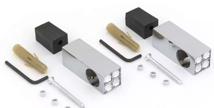 Комплект креплений д/рейлинга хром/стекло HD 50.82.00 *1 Комплект креплений д/рейлинга хром/стекло HD 50.82.00 *1