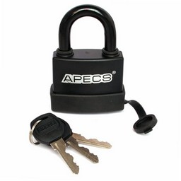 Замок навесной Апекс PDR-50-70 d-11,5 прорезиненный (защита от влаги) Блистер *1/6/24