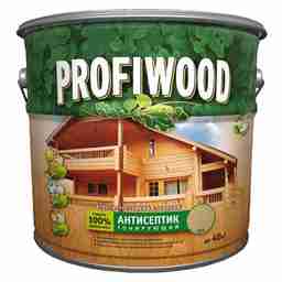 Антисептик для дерева алкидный лаковый  белый 0,7 кг PROFIWOOD *1/14/490