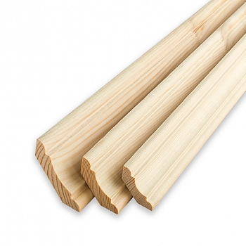 Плинтус 2.2 м, 60 мм, сращенный, бессучковый, классический