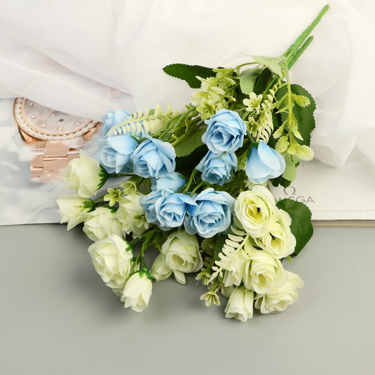 Букет "Бутоны розы" 4х29 см, микс   9789655