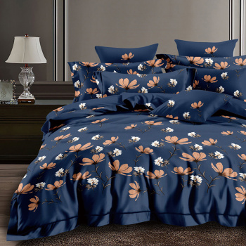 Постельное белье евро бамбук Орхидея 124-АС, наволочки 70*70 - 2шт *1/4