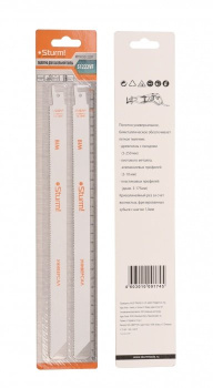 Полотно д/сабельной пилы УНИВЕРСАЛ 2шт 300/1,0мм арт.9019-03-S1222VF STURM *1/50/200