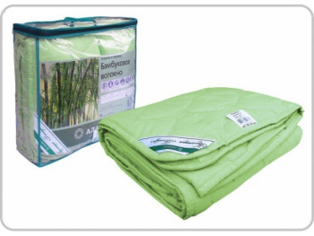 Одеяло Бамбук 140*205см стандарт, чехол микрофибра, сумка ОБПэ90С-140-1 Адамас *1/10 *