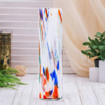 Ваза "Цилиндр" 8х30 см, разноцветная  2176646
