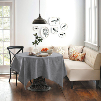 Скатерть рогожка 165*200см базальт 71 ДТ172 Волшебная ночь  *1/11