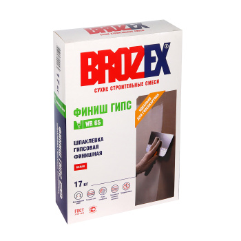 Шпаклевка гипсовая BROZEX Финиш Гипс WR 65, 17 ru